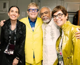 Gilberto Gil e Elton John se reencontram após 35 anos: "Lenda"