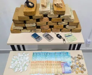 Homem é preso com 30 kg de crack e porções de cocaína na Bahia