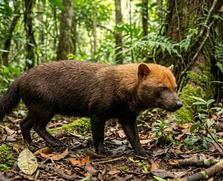 O “cão-fantasma” brasileiro que tem pés de pato e corre risco de extinção