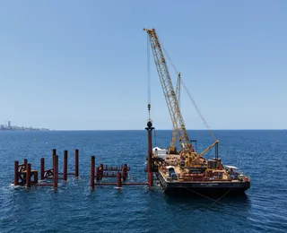 Obras da Ponte Salvador-Itaparica avançam no mar após aporte de R$ 3 bilhões da União