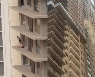 Pânico: moradores saem pela janela do 20º andar durante incêndio