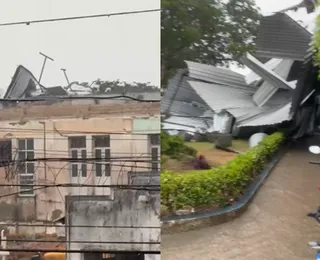 Temporal arranca telhado de hospital na Bahia e deixa pelo menos 13 feridos