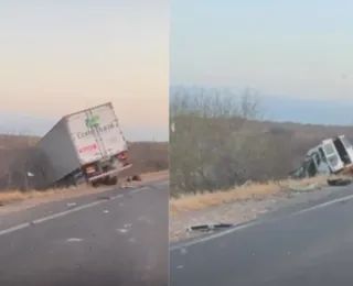 VÍDEO: Colisão frontal entre carro e caminhão mata uma pessoa na BR116