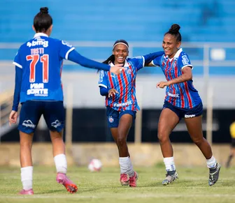 Bahia goleia por 11 a 1 e se aproxima da liderança do Baianão Feminino