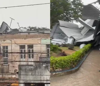 Temporal arranca telhado de hospital na Bahia e deixa pelo menos 13 feridos