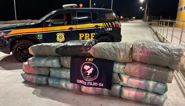 Caminhonete com 140 kg de maconha é interceptada pela PRF na BR-324