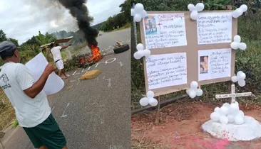 Família fecha rodovia e cobra Justiça um mês após morte de menino na Bahia