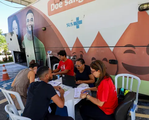 110 bolsas de sangue: campanha do TCE mobiliza doadores no CAB - Imagem