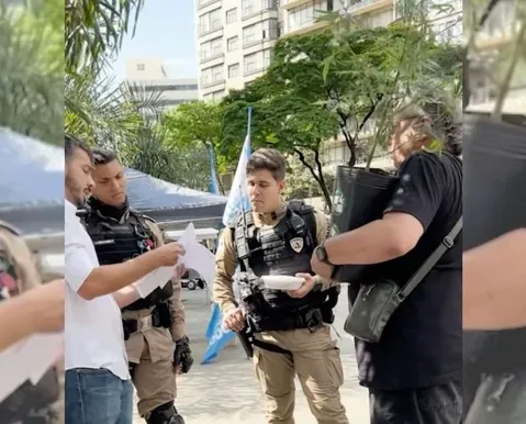 Candidato a deputado federal leva pé de maconha para ato público