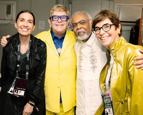 Gilberto Gil e Elton John se reencontram após 35 anos: "Lenda"