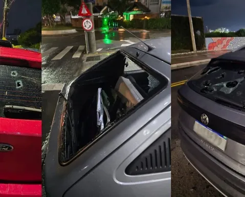 Granizo do tamanho de bola de golfe perfura e danifica carros na orla - Imagem