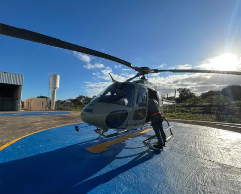 Helicópteros e drones reforçam segurança durante Operação Eleições na Bahia
