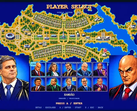 STF vira jogo de luta com “Xandão” e ministros em combates virtuais - Imagem
