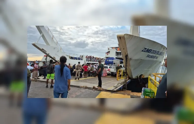 Confusão durante embarque atrasa saída de ferry em Salvador