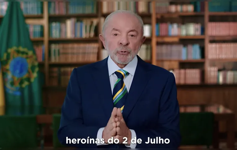 Lula cita 2 de Julho e defende soberania em pronunciamento: "Não seremos colônia"