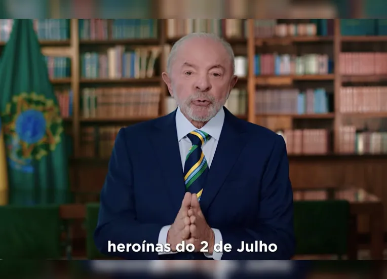 Lula cita 2 de Julho e defende soberania em pronunciamento: "Não seremos colônia"