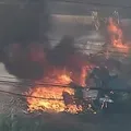 Avião cai em cima de ônibus e duas pessoas morrem em São Paulo imagem