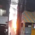Vídeo: fiação de poste pega fogo em São Rafael e moradores ficam sem energia imagem