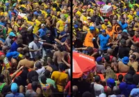 Brigões trocam socos nos circuitos e até no metrô em 1º dia de Carnaval imagem