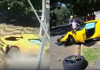 Funcionário de concessionária bate e destrói Ferrari de R$ 3,2 milhões imagem