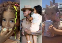Estreia na folia: Léo Santana leva a filha Liz ao Arrastão imagem
