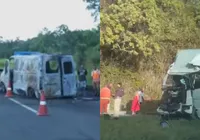 Motociclista morre em grave acidente com ambulância na BR-324