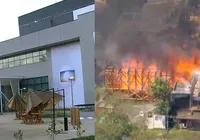 VÍDEO: incêndio atinge Globo, destrói cenário de novela e causa pânico imagem