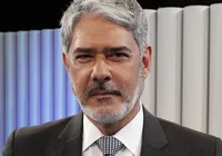 Longe do Jornal Nacional, William Bonner aparece com Fátima Bernardes imagem