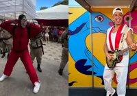 Fantasiado, Xanddy Harmonia é "abordado" pela PM no Carnaval; VÍDEO imagem