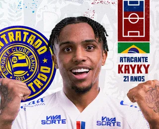 Oficial! Bahia anuncia retorno do atacante Kayky, do Manchester City