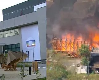 VÍDEO: incêndio atinge Globo, destrói cenário de novela e causa pânico