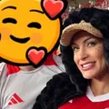 Andressa Urach posa com novo namorado na Copa Libertadores imagem