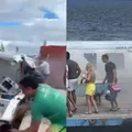 Lancha pega fogo durante travessia entre Morro de São Paulo e Valença imagem