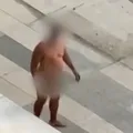 Surto ou protesto? Homem nu chama atenção em avenida após demissão imagem