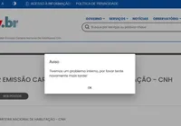 Condutores relatam falha no sistema do Detran-BA; saiba como acessar imagem