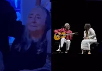 Mãe de Preta Gil se emociona ao ver filha cantando com Gilberto Gil imagem