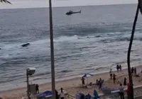 Turistas italianos se afogam na Barra e um é resgatado por helicóptero imagem