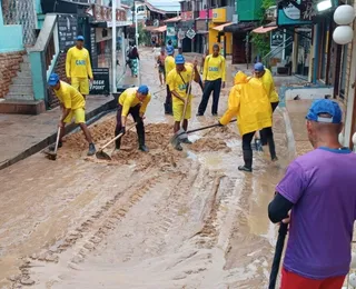 Morro de São Paulo sofre com temporal e vídeos impressionam