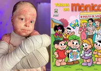 Baiana que enfrentou doença rara vira personagem da Turma da Mônica imagem
