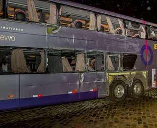 Acidente entre ônibus e caminhão deixa dois feridos na BR-116