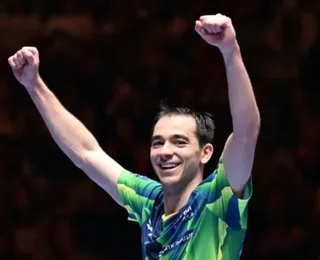 Hugo Calderano vence sul-coreano e garante medalha inédita no Mundial