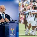No Brics, Lula revela torcida pelo Fluminense no Mundial; assista imagem