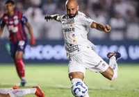 Ex-Bahia, Thaciano vai mal no Santos e vira alvo de clube da Série B imagem