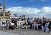 Manifestantes protestam contra exportação animal em Salvador