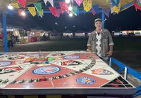 Público aproveita barracas de brincadeiras no Parque de Exposições