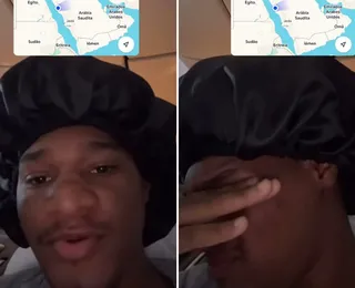 Influencer baiano se desespera ao sobrevoar céu de Israel
