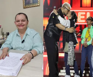 Quem é a prefeita que beijou Belo durante show em Conceição do Jacuípe - Imagem