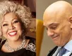 Alcione faz nova revelação íntima sobre ministro Alexandre de Moraes - Imagem