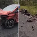 Carro colide com motos e deixa vários feridos no Agreste baiano imagem