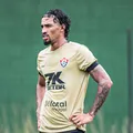 Fabri treina normalmente e deve ser opção para Carille; veja imagem